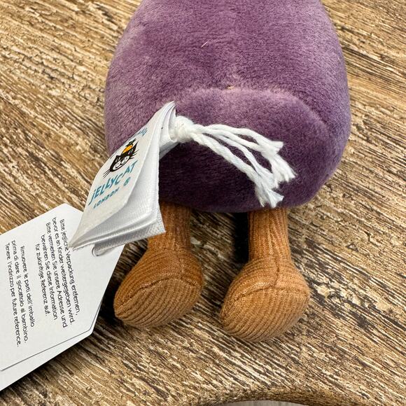 Jellycat Eggplant Bag Charm Jellycat Charm Bag Flair Gift FAST SHIP NEW - Picture 7 of 8
